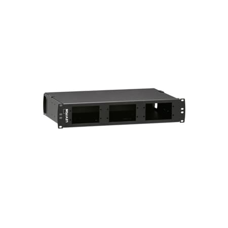 Leviton RACK-MT ENCLOSURE OPT-X 500I, EMPTY, ADD PLATES/MODS/TRAYS, 2U 5R2UL-F06